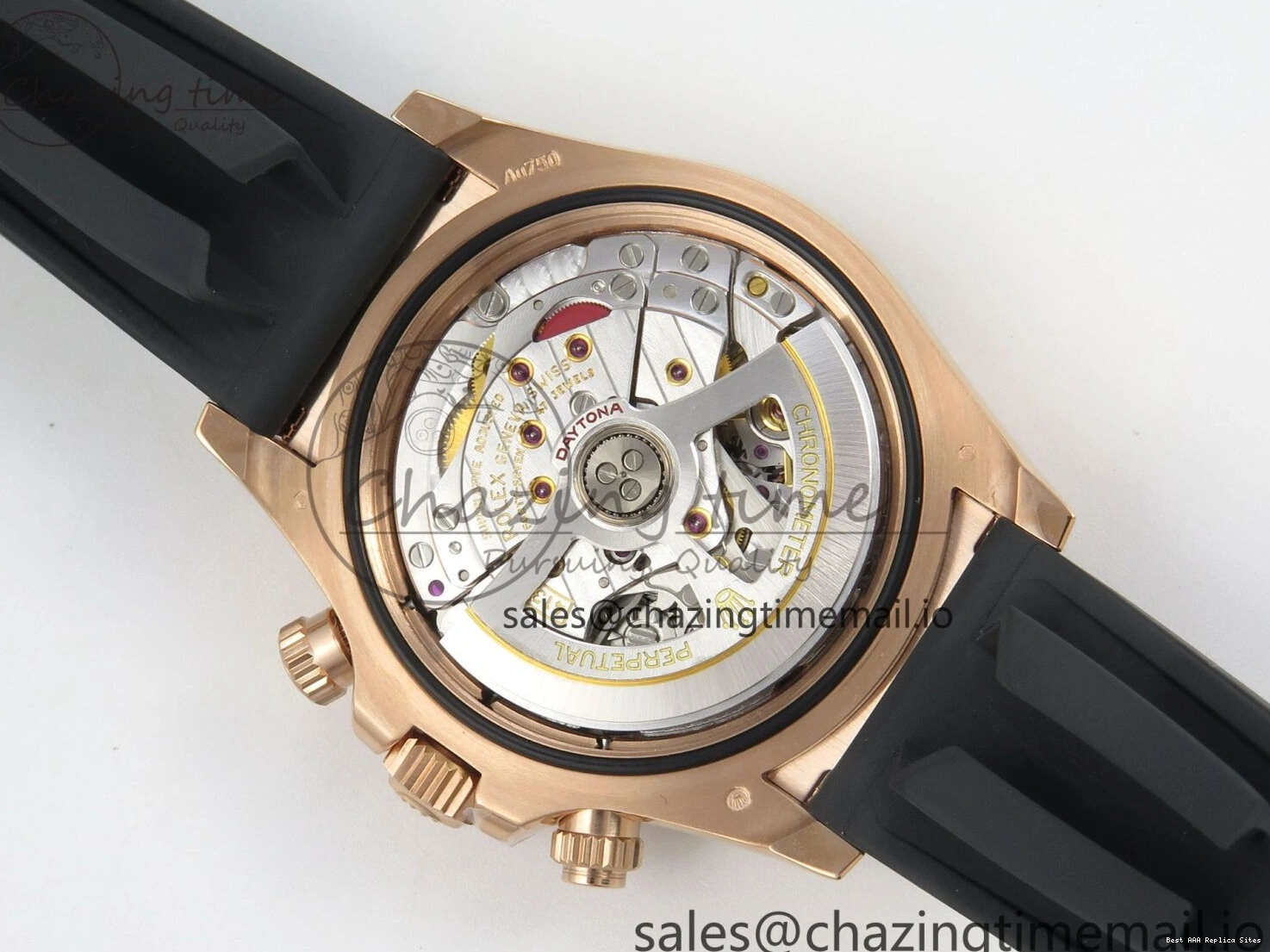 AAA Replica Watches 126515 Best VSF Black 114 (Weighted) 1:1 V2 Dial Oysterflex RG EasyCare Strap on Daytona Edition VS4131 0113